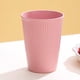 thumbnail image 1 of Zhuge Vasos de paja de trigo irrompibles, juego de 4 vasos de plástico reutilizables, vasos para beber agua para cocina, camping, fiestas, color rosa, 1 of 5