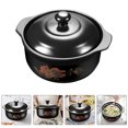 thumbnail image 3 of Tineasur Black Ceramic Stew Pot with Lid, Cookware for Braised Chicken, Soup, Stews, and Slow Cooking, 3 of 6