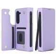 thumbnail image 2 of ELEHOLD for Samsung Galaxy Z Fold 6 Wallet Case, PU Leather Card Cash Slot Double Magnetic Clasp Kickstand  Flip Full-coverage Shockproof Case with S Pen Holder for Samsung Galaxy Z Fold 6,Purple, 2 of 9