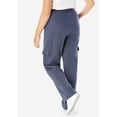 thumbnail image 2 of Woman Within Plus Size Tall Better-Fleece Pull-On Cargo Sweatpants, 2 of 6