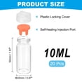 thumbnail image 2 of Uxcell Clear Glass Sample Vials, Liquid Bottles 20pack Orange 10ml, 2 of 7