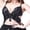 Black, variant on Women's Short Tops with Shiny Sequins Embellished Irregular Butterfly Look Sleeveless Camisole Vest