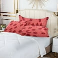 thumbnail image 6 of Plush Pillow Cases King Size Ultra Soft Warm Pillowcases with Zipper Beautiful Cherry 20"x40", 6 of 9