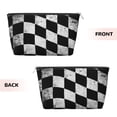 thumbnail image 2 of Checkered Flag Purse Organizer Handbags Totes Leather Zipper Printing Bag For Women Travel Toiletry Bag, 2 of 7