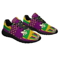 thumbnail image 6 of Louisiana Mardi Gras Masquerade Beads Mask Shoes Sneakers for Women Men Black Size 4.5, 6 of 7