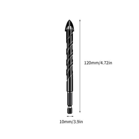 

BKFYDLS Hardware Tools Power Tools Cross Four Blade Drill Bit Ceramic Tile Hexagonal Handle Brick Wall Cement Ceramic Perforated Drill Screw on Clearance
