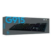 Logitech - G915 LIGHTSPEED Wireless TKL Mechanical Gaming GL Tactile Switch Keyboard with RGB Back Lighting - Black