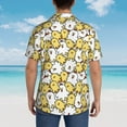 thumbnail image 4 of Susaid Cartoon Chicken Print Short Sleeve Shirts Button Down Casual Shirts Summer Beach Aloha Button Down Short Sleeve for Men ,Medium, 4 of 7