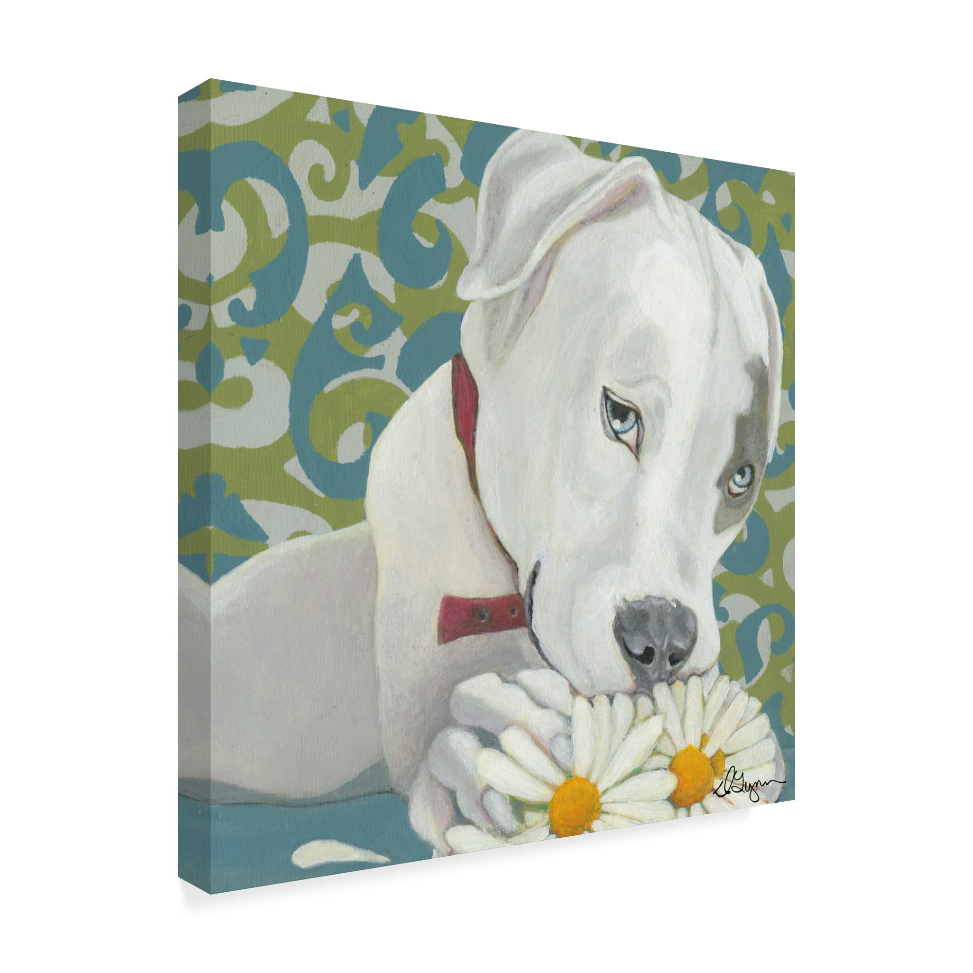 Trademark Fine Art 'Dlynns Dogs Patch' Canvas Art by Dlynn Roll