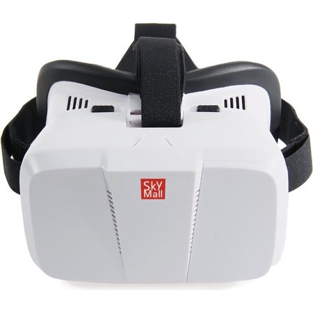 SkyMall Virtual Reality 3D Glasses Headset - For 3D & 360 Movies, Videos & Video Games, Compatible with iPhone & Android VR Apps & (Best 360 Vr Camera)