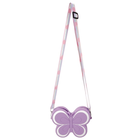 Miangastore Fashionable Butterfly Silicone Crossbody Purse Girls Cute And Functional Coin Wallet Toddler Wallet Toddler Purse For Daily Use And Travel