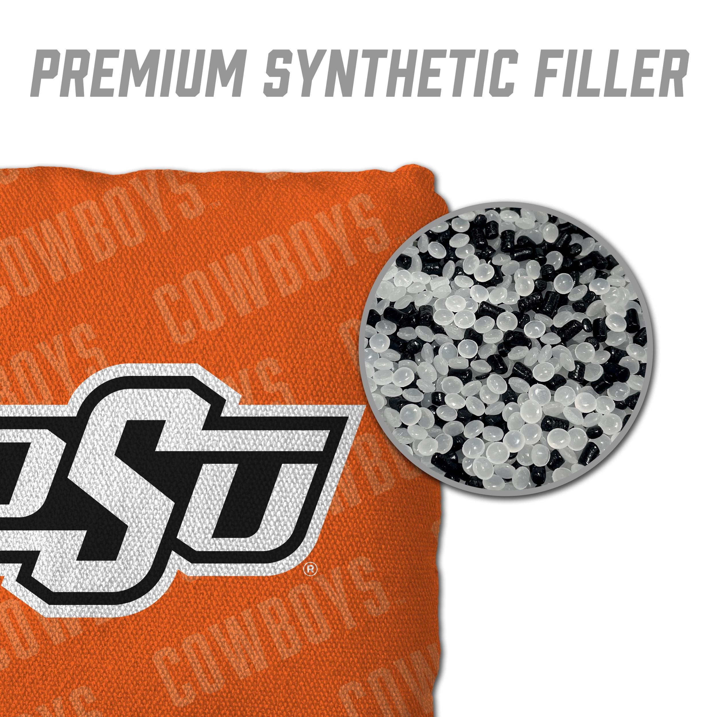 NCAA Oklahoma State Cowboys Cornhole Bags - 4PK - Orange