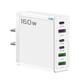 thumbnail image 2 of Cargador Rápido de 160 W con 6 Puertos (3 Usb + 3 Usb-C), Enchufe Estadounidense, Compatible con Múltiples Dispositivos, Protección Contra Sobrecalentamiento, Diseño Compacto Ideal para El Hogar, La, 2 of 6