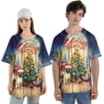 thumbnail image 4 of Merry Christmas Pug Santa Hat Xmas Tree Winter Holiday All Over Print 3D Baseball Shirt Dog Lover Gifts Softball Sport - 01013, 4 of 6