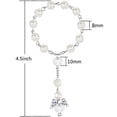 thumbnail image 5 of 20 Pcs Baptism Acrylic Rosary Beads Mini Rosaries Angel with Organza Bags for the First Communion Ba, 5 of 5
