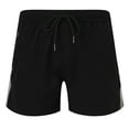 thumbnail image 4 of Ramiter Shorts for Men Men's Fashion Casual Short Solid Color Quick-drying Pant Plus Size Lace-up Seaside Holiday Shorts Beach Pants Black,M, 4 of 5