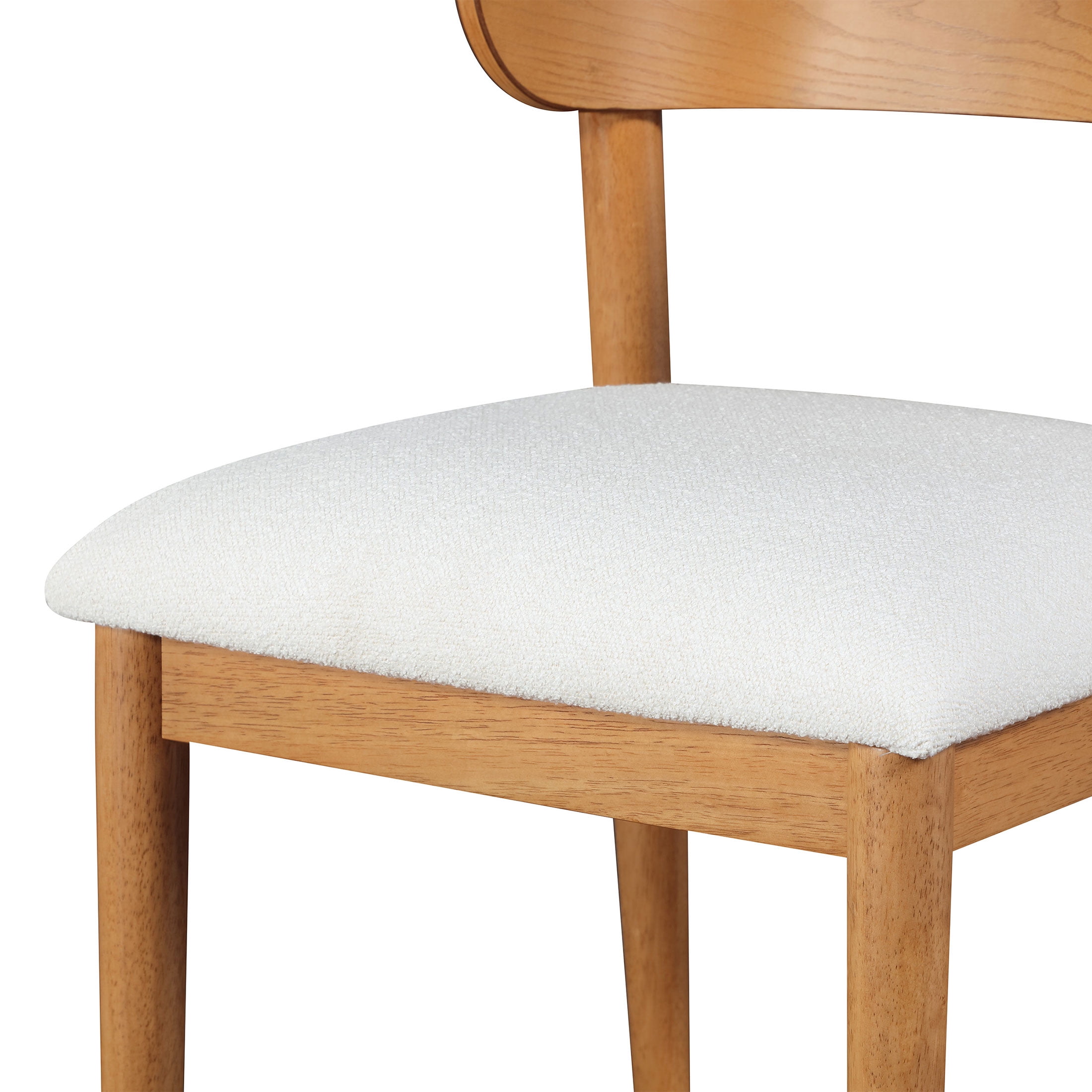 Beautiful Drew Dining Room Chair by Drew Barrymore, Warm Honey Finish, 2 Pack