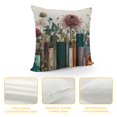 thumbnail image 4 of YINGXI Book Lovers , , Book Nerd , Booktrovert Pillow Covers , for Readers Book Lovers Women, , Decor, Boho Floral Book Pillow Covers 24x24in, 4 of 5