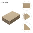 thumbnail image 3 of Unique Bargains 120 Pack Adjustable Cardboard Corner Protector Cardboard Edges Protector 9.5x9.5cm Fits 0.5, 1 and 1.5 Inch Brown, 3 of 6