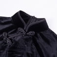 thumbnail image 5 of PMVFHDE Womens Dresses Gothic Punk Chinese Cheongsam Short Sleeve Bodycon Split Dress Black，L, 5 of 9