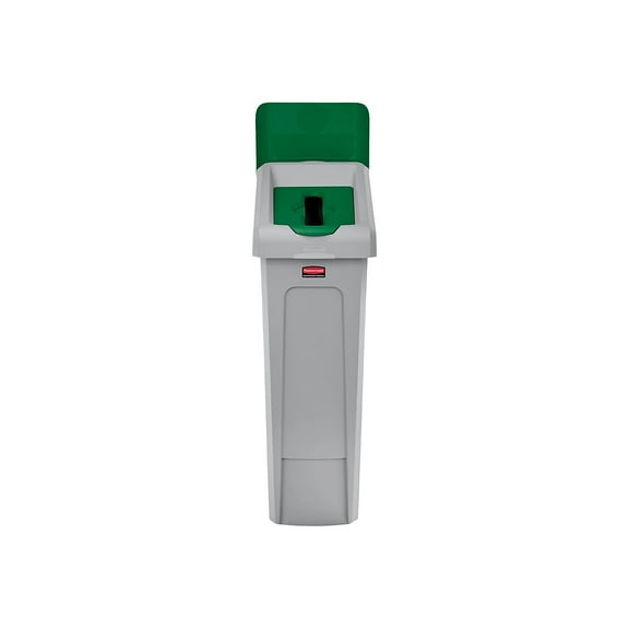 Slim Jim Recycling Station Kit 1-Stream Paper 23 gal Plastic Green/Gray