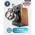 thumbnail image 3 of Altavoces de estantería con alimentación Majority D100 100W Bluetooth 5.3, 3 of 7