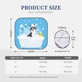thumbnail image 7 of Lsque Collie in Bathtub 2 PCS Windshield Sun Shade | CarFoldable Window Covers | Car Accessories Reflect UV for Universal Cars SUV Truck | Small, 7 of 7