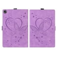 thumbnail image 4 of Allytechgroup Premium iPad Air 11 Case 2024 - Slim Fit Shockproof and Drop Protective Flip Case - Heart and Butterfly Embossed - Ideal for Apple iPad Air 11 Inch 2024, Purple, 4 of 11