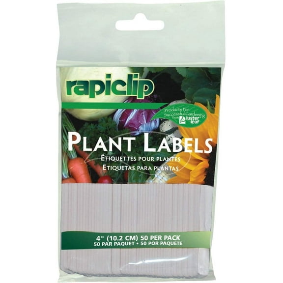 Luster Leaf Rapiclip 4 in. Plastic Garden Marker Plant Label 50-Pack - 1 Each