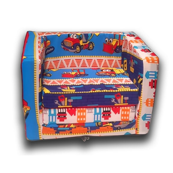 Converticama Infantil De Espuma De Poliuretano Niño/niña La Fabrica de Espuma  Car Estampado