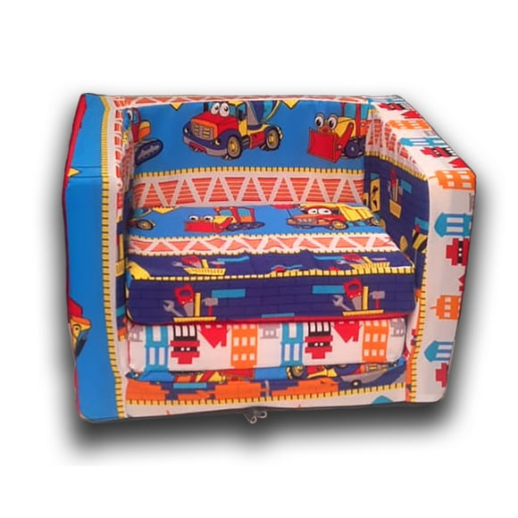 Converticama Infantil De Espuma De Poliuretano Niño/niña La Fabrica de Espuma Car Estampado