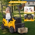 thumbnail image 3 of Mekek Electric Kids Powered Ride-Ons with Remote Controller, Yellow, 3 of 7