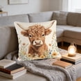 thumbnail image 5 of Throw Pillow Cover 18x18 Inch Cute Patterns Print Soft Breathable Hidden Zipper Decorative for Sofa Living Room by MPOISVA, 5 of 7