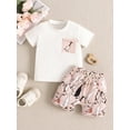 thumbnail image 2 of Toddler Baby Boy Summer Outfit Farm Duck Goose Print Short Sleeve T-Shirt and Shorts Set 2Pcs Country Clothes, 2 of 7