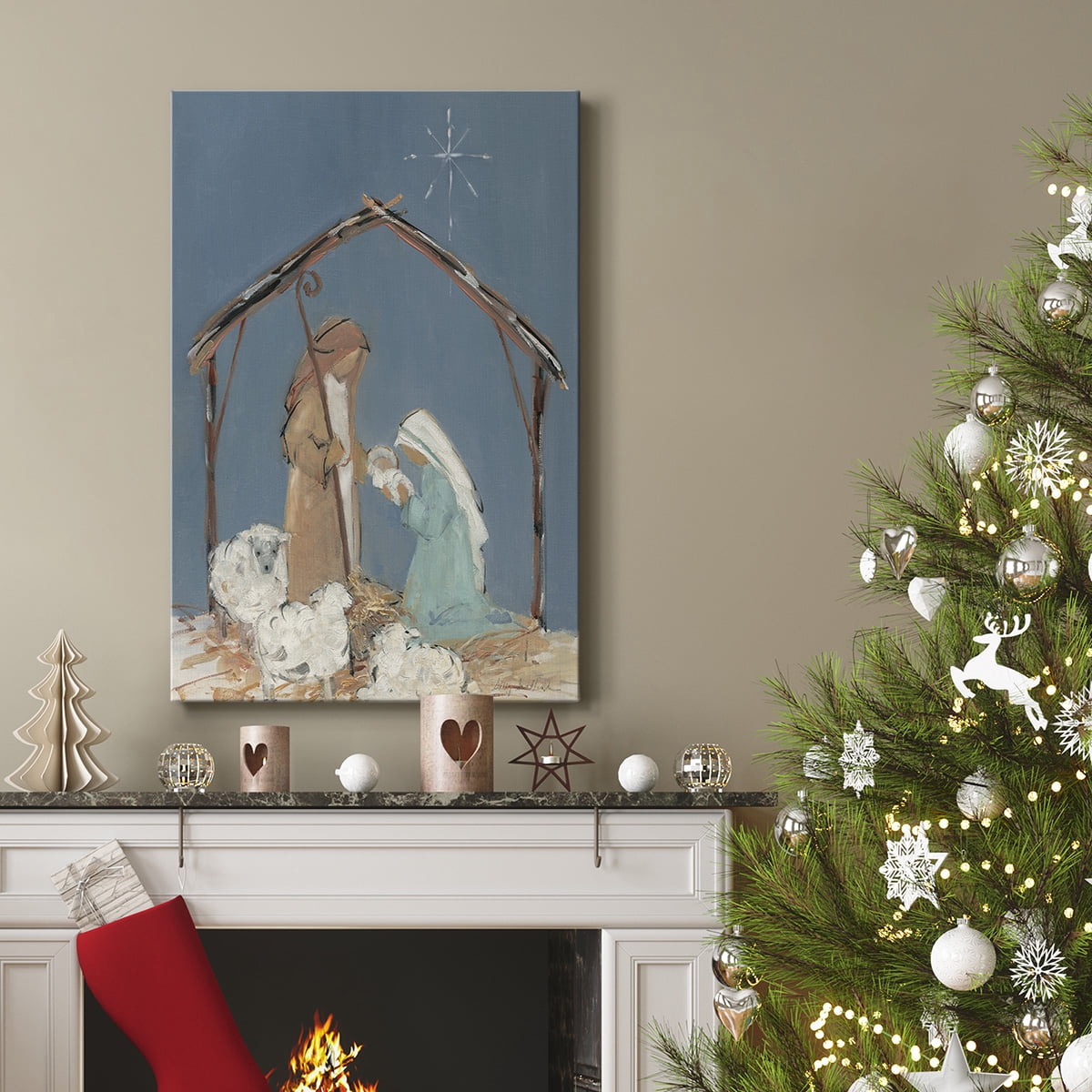 Twilight Nativity Family- Gallery Wrapped Canvas