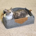 thumbnail image 2 of Kitty City Felt Lounge Sleeper Bed, 2 of 7