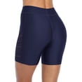 thumbnail image 5 of Womens Swim Shorts Hollow Out Long Swim Shorts High Waisted Swim Capri Pants, 5 of 5