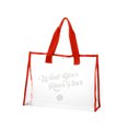 thumbnail image 2 of Vrorvz Extra Large Transparent Swimming and Beach Bag Thick PVC Handheld Tote with Zipper Suit for Travel Storage and Personalized Gifts for Women and Bridesmaids, 2 of 7