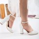 thumbnail image 4 of Gisele - Tacones de novia con purpurina blanca crema 8.5, 4 of 5