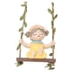 thumbnail image 5 of Swinging Girl Statue Garden Hammock Decoración decorativa Decoración de la casa de muñecas Regalo de resina de resina Figurita colgante para Amarillo, 5 of 9