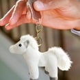 thumbnail image 4 of Pony Plush Keychain - 4.7 Inch Cute Horse Stuffed Animal Keyring Bag Charm, Spirited Backpack Clip for Girls, Couples Gifts, Christmas Party & Birthday Decoration Supplies, 4 of 8