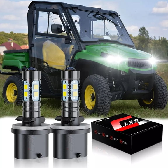 2x Super LED Light Bulbs 6000K White - for XUV 625i 825i 825 S4 855D 855D S4; Deere Gator