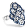 thumbnail image 4 of EOEMY Fashion 925 Silver Filled Rings Cubic Zirconia Women Jewelry Size 6-10-7, 4 of 5