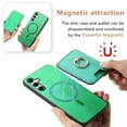 thumbnail image 6 of ELEHOLD Case for Samsung Galaxy A54 5G, Slim Magnetic Wallet Case with Ring Stand Credit Card Holder,Green, 6 of 8