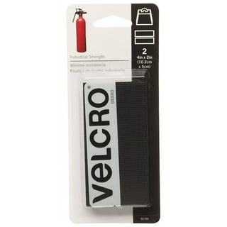 VELCRO Brand Industrial Strength Strips  Superior Holding Power on Smooth  Surfaces, Black 4 x 2, 3 Pack (90977) 