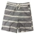 thumbnail image 2 of Micros Youth Boys' Drawstring Striped Casual Shorts, Navy Stripe, Small, 2 of 2