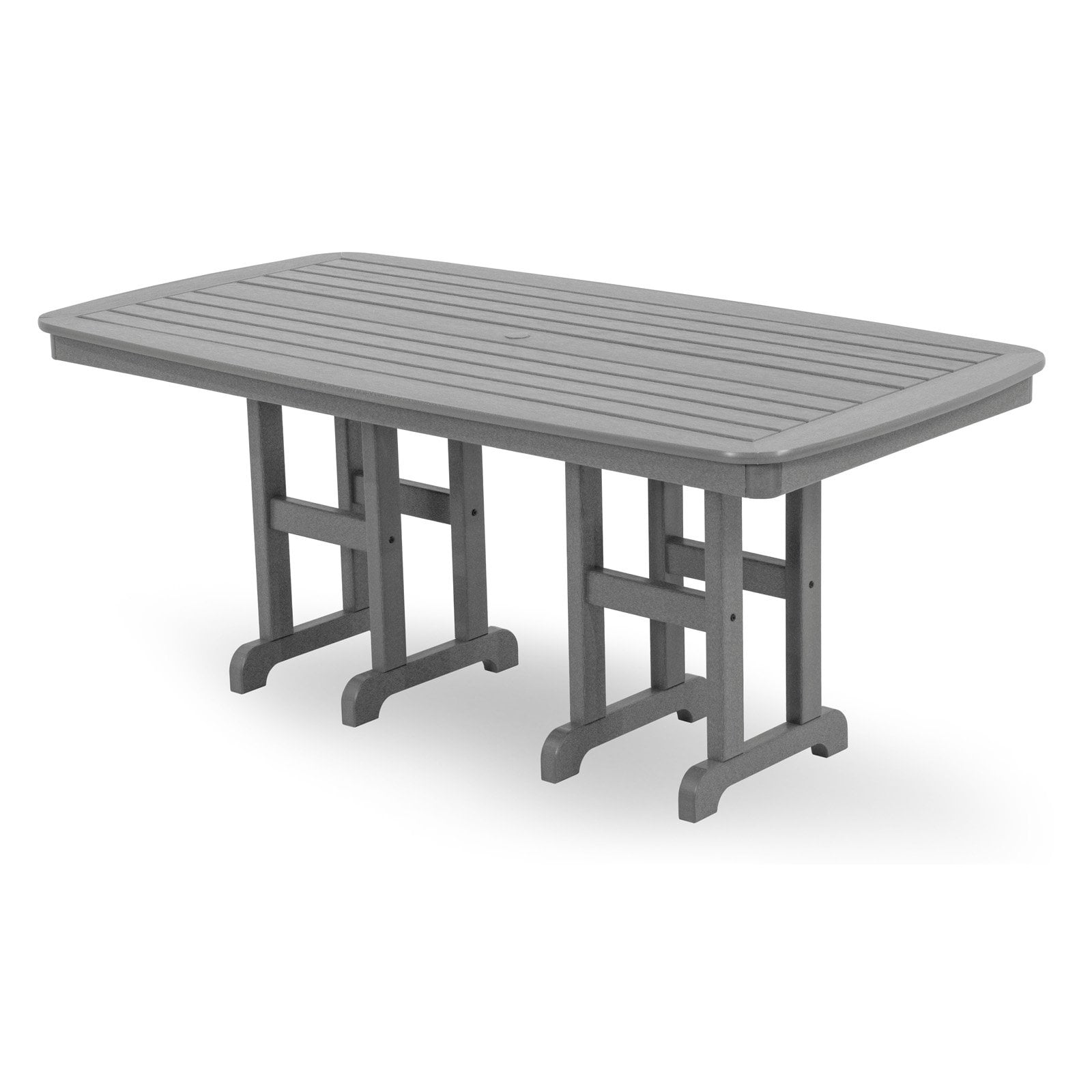 POLYWOOD® Nautical Recycled Plastic 71.5 x 36 in. Outdoor Dining Table
