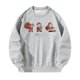 thumbnail image 5 of Sudadera para Mujer Tops Casual Gris Ajuste Suelto Trajes de Otoño Disfraces Cuello Redondo SG, 5 of 8