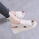 thumbnail image 2 of Sandalias de suela gruesa para mujer, sandalias de Boca de pescado de tacón alto para primavera y verano, cuña de cuero suave, novedad de 2022, 2 of 5