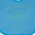 thumbnail image 4 of Inktastic Life's Better on a Bicycle Girls Baby Bib, 4 of 4